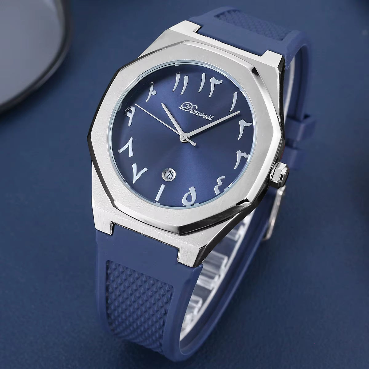 Blue Straps Watch ✦ Blue Arabic Dial