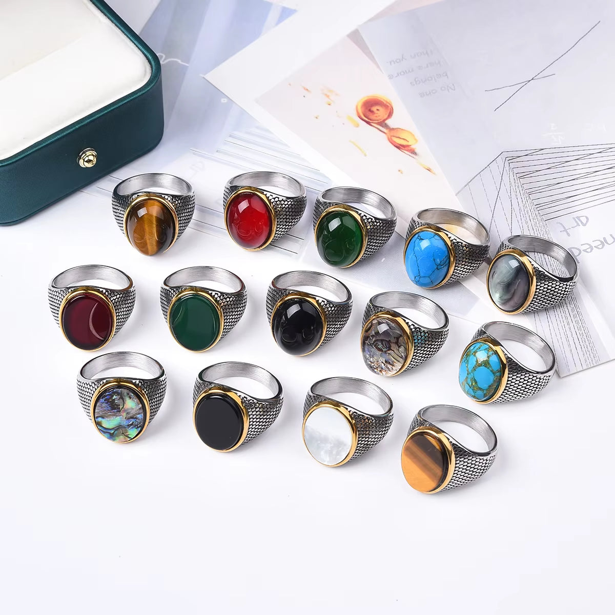 Elegant Rings Collection ✦ Various Colored Stones