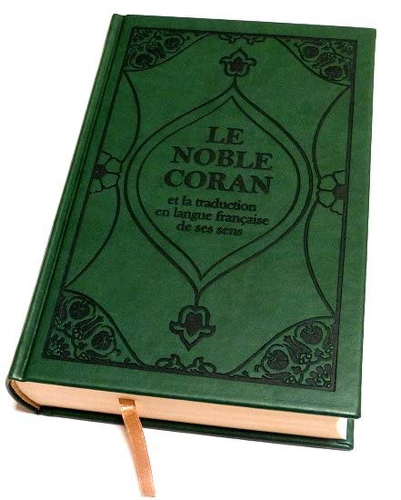 Le Saint Coran (Français/Arabe)  ✦ Couverture Cuir Vert Foncé