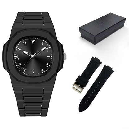 Switchable Watch ✦ Black Arabic Dial