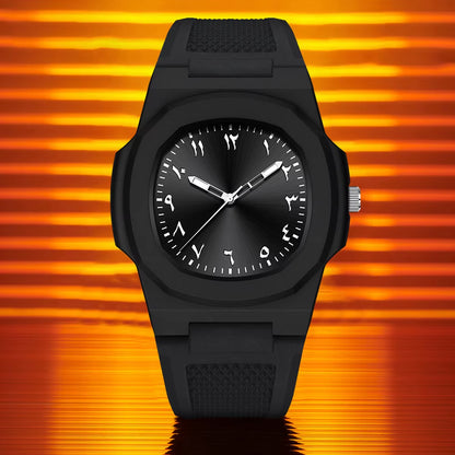 Switchable Watch ✦ Black Arabic Dial