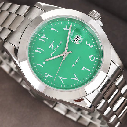 Quartz Watch ✦ Dark Green Arabic Dial