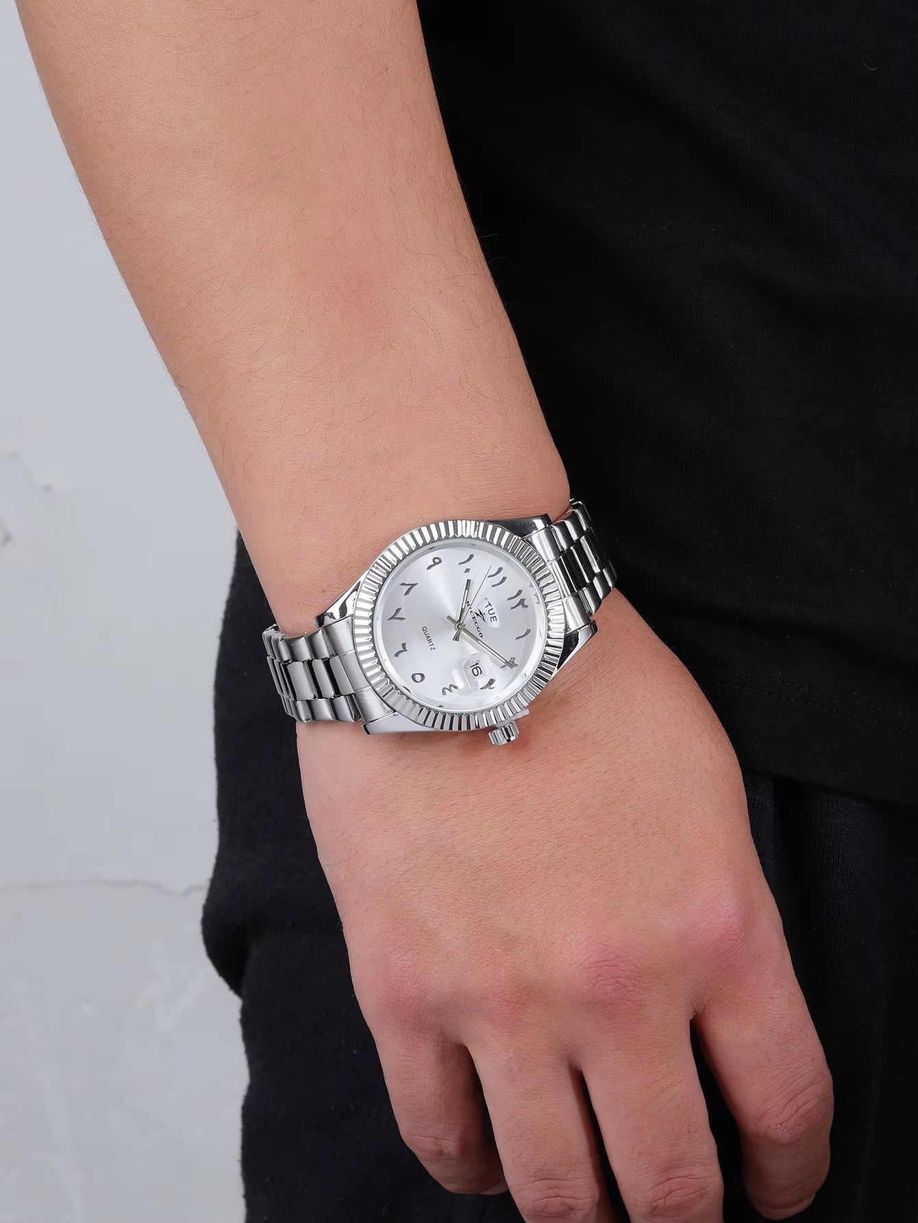 Quartz Watch ✦ White Arabic Dial