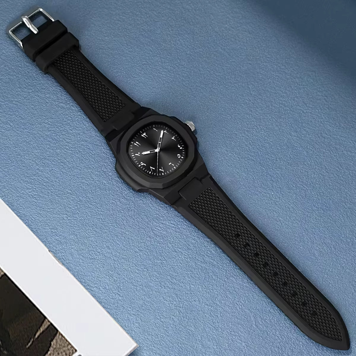 Switchable Watch ✦ Black Arabic Dial