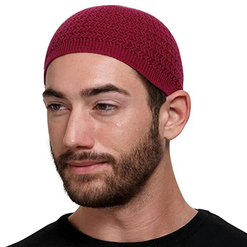 Knitted Kufi ✦ Red