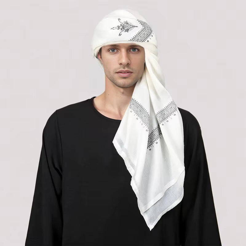 Traditionnal Premium Keffiyah ✦ White & Black