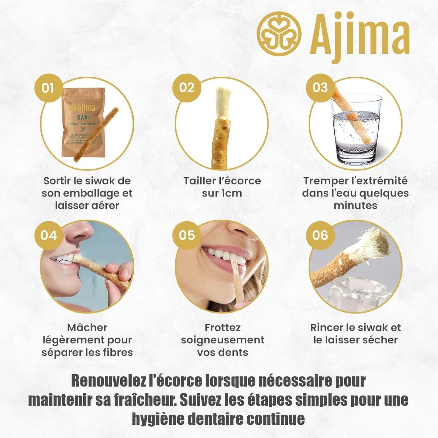 Miswak ✦ Étui De Protection – 2X Siwak 