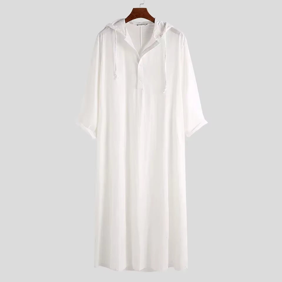 White Traditional Thobe ✦ S-5XL