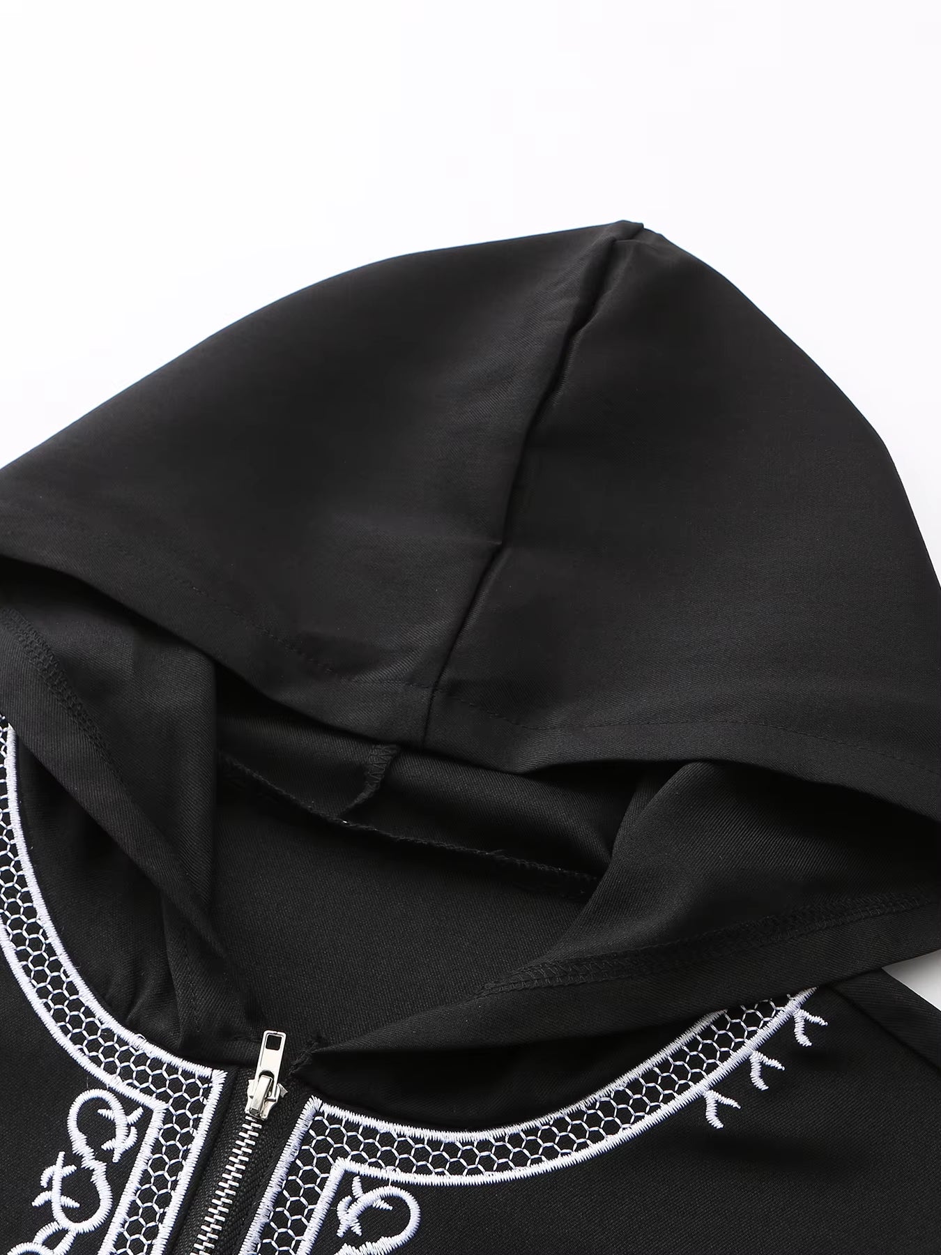 Black Traditional Thobe ✦ S-XXL