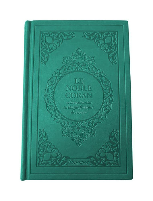 Le Saint Coran (Français/Arabe)  ✦ Couverture Cuir Vert II