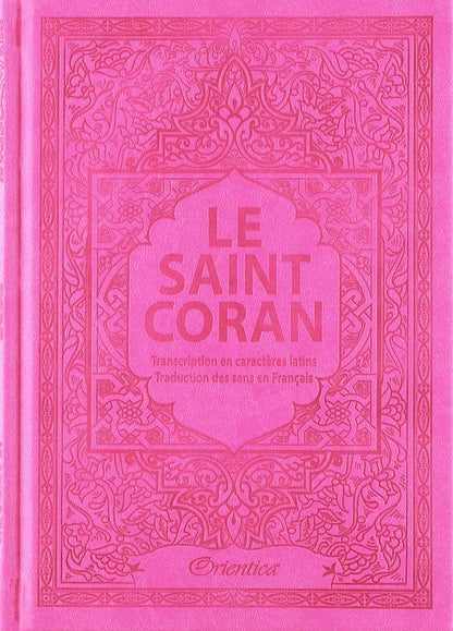 Le Saint Coran (Français/Arabe)  ✦ Couverture Cuir Rose Fluo