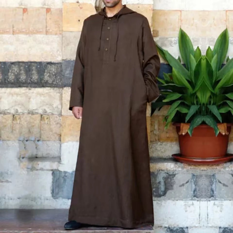 Brown Traditional Thobe ✦ S-5XL